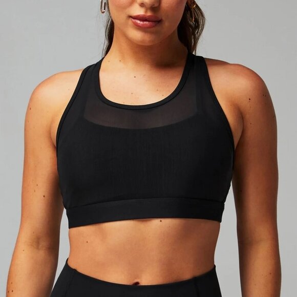 Fabletics Women's Faye Black High Impact Sports Bra Training - See Measurements - Picture 2 of 8